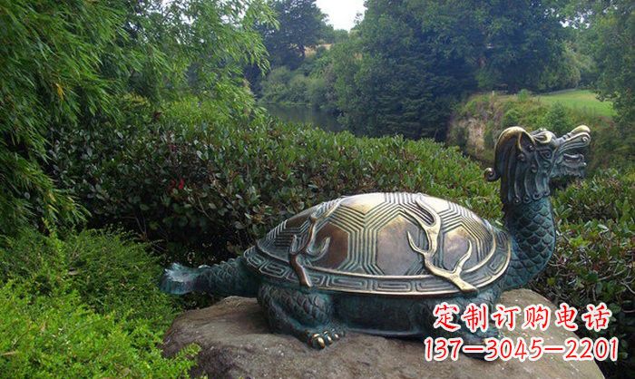 大同融合经典的青铜龙雕塑