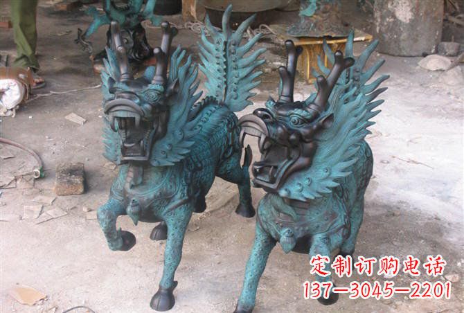 大同青铜麒麟雕塑