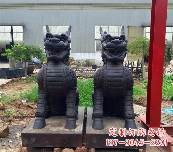 大同青铜精美麒麟雕塑,注入艺术气息