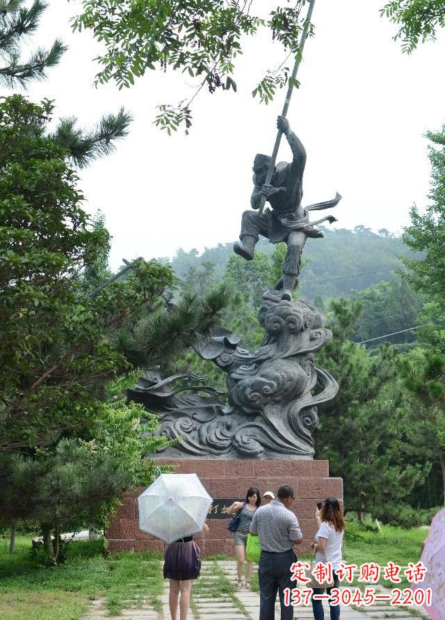 大同佛教中的传奇:青铜孙悟空雕塑