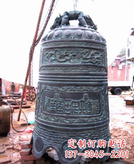 大同精美历久弥新的青铜钟雕塑