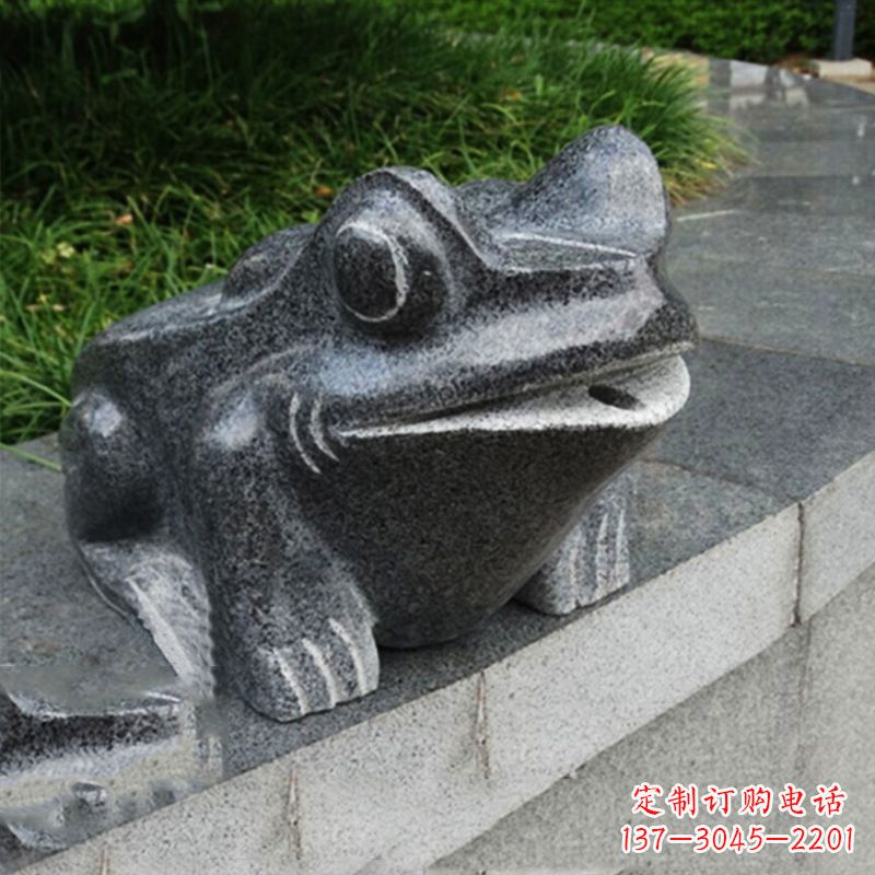 大同活力四射的青蛙喷水雕塑