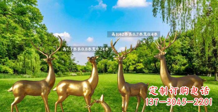 大同美轮美奂的鹿雕塑,是铜雕工艺在古典雕塑艺…