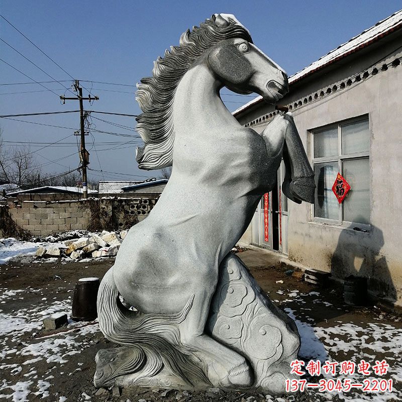 大同艺术品呈献——人立而起的马儿石雕