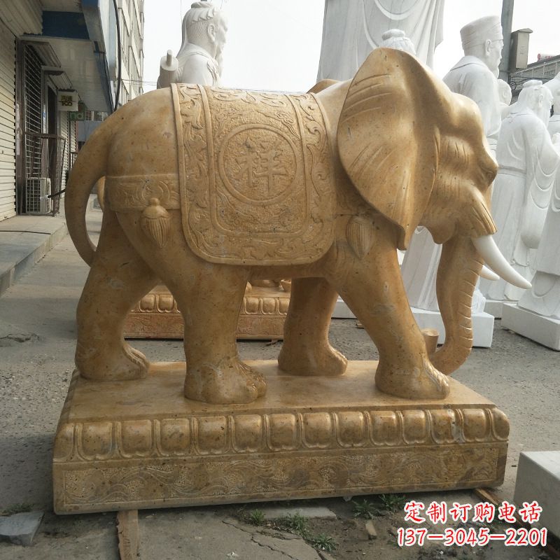 大同中领雕塑定制精美大象雕塑