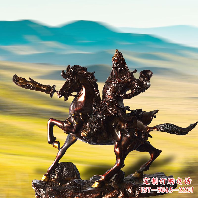 大同中领雕塑:关公铜雕,永不褪色的传奇