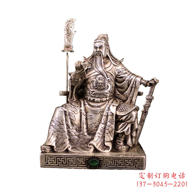 大同体现英雄风范的关公雕塑