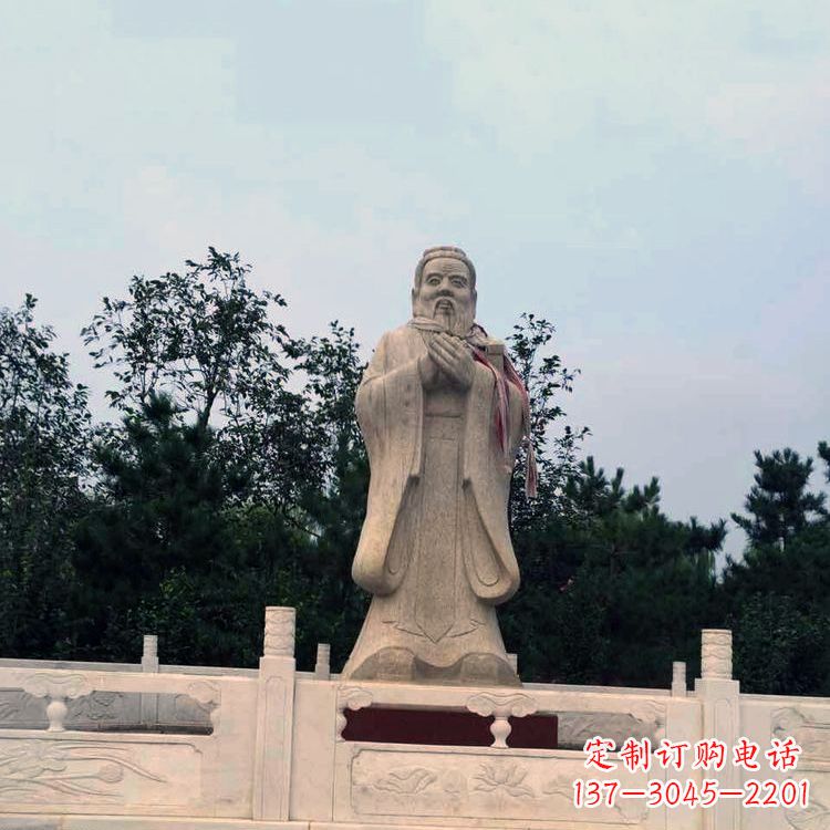 大同三皇五帝之尧帝大理石景区广场雕塑