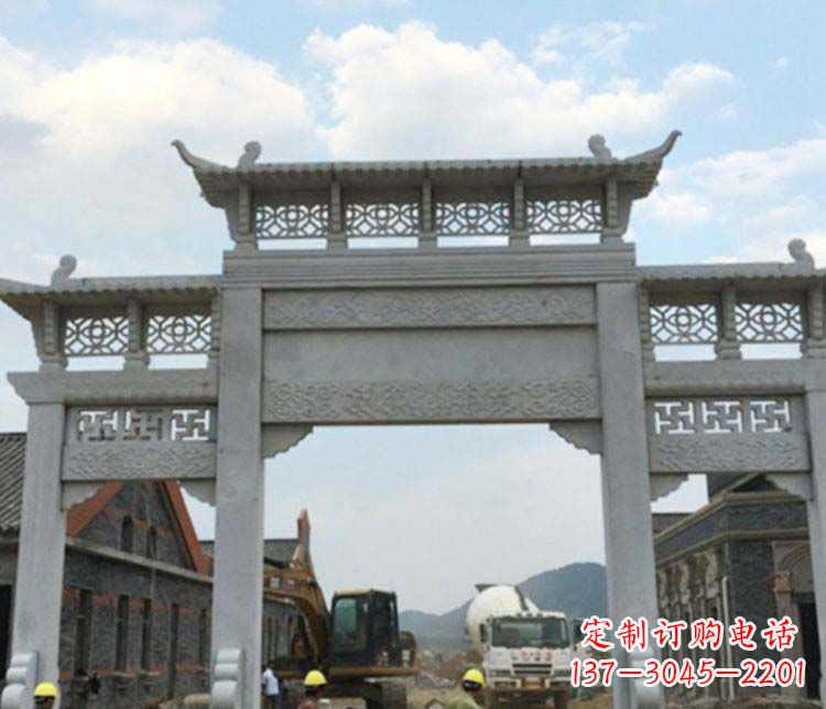大同牌坊大理石石雕:显露美丽的古典风情