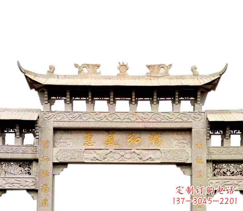 大同牌坊石雕–传承传统文化,给空间增色彩