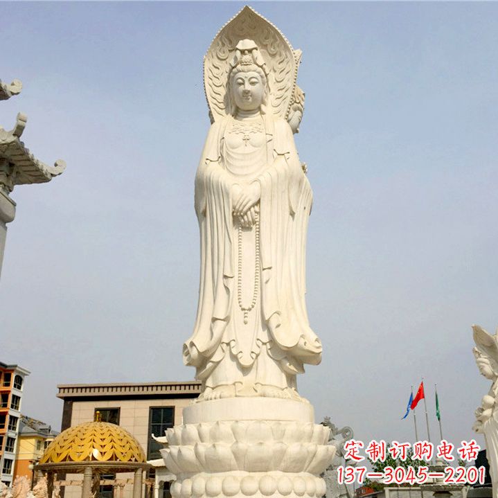 大同中领雕塑:观音三面佛像雕塑
