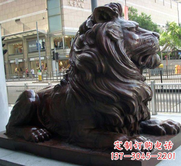 大同汇丰铜狮子雕塑，引领潮流，传承中国古典文化