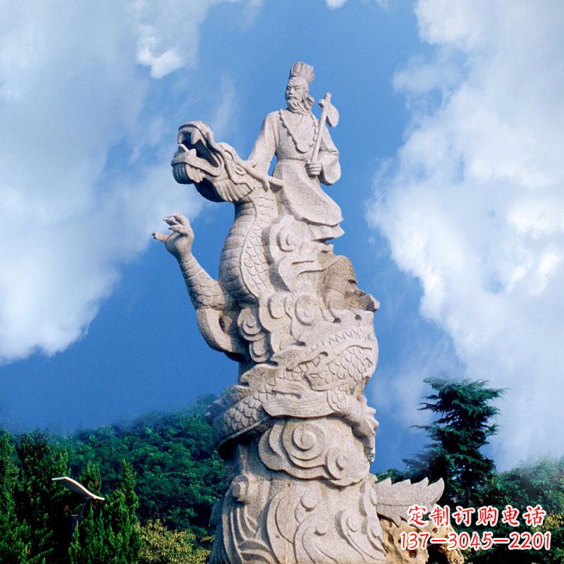 大同具有历史意义的颛顼汉白玉雕塑