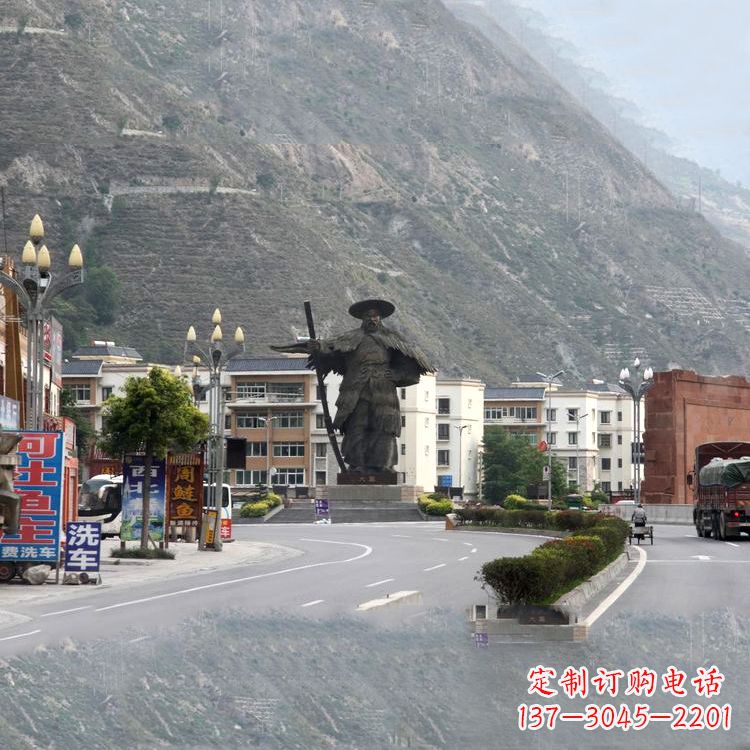 大同唯美雕塑--大禹城市街道景观雕像