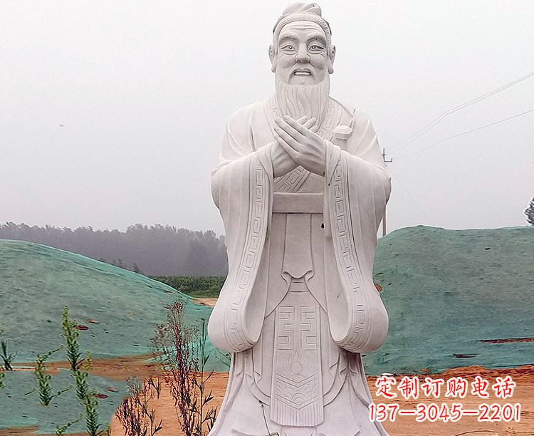 大同中领雕塑:精致雕刻的少海公园孔子雕像