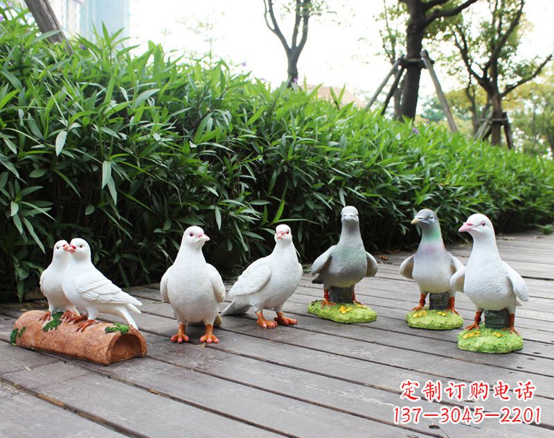 大同祝福世界的和平鸽雕塑