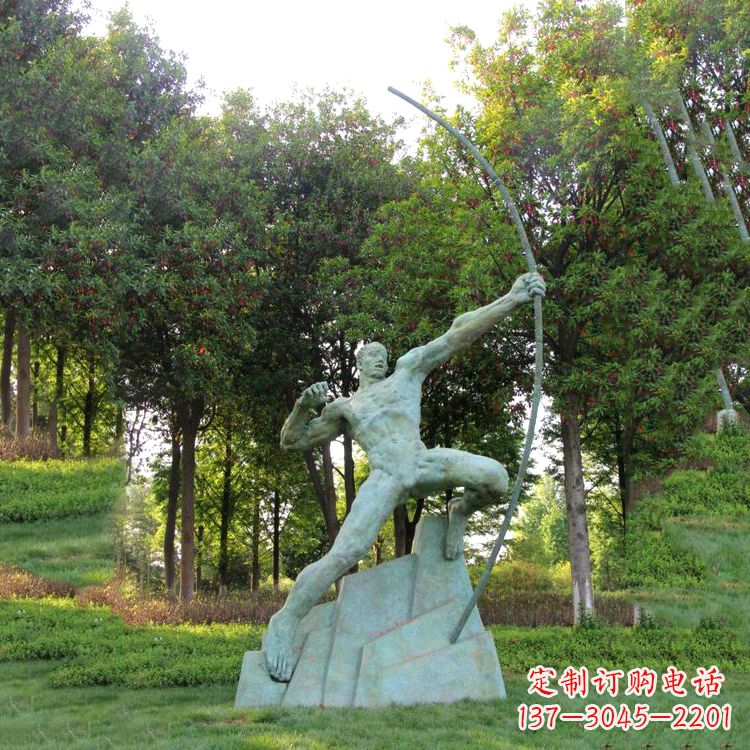 大同神话传说人物后羿雕塑,助您构建完美园林