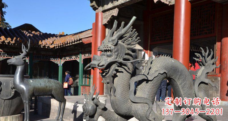 大同中领雕塑厂家的青铜神龙雕塑,以神龙作为主…