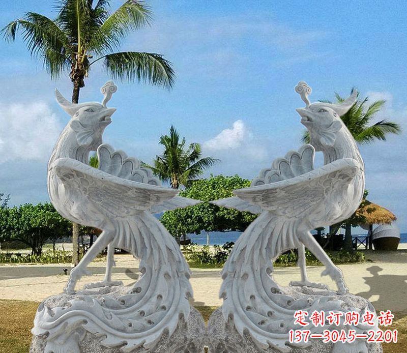 大同精美凤凰石雕,让你的空间闪耀光芒