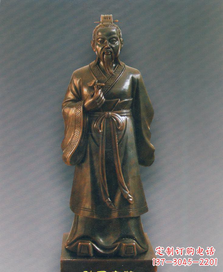 大同扁鹊仿铜人物雕塑-独特的玻璃钢雕刻