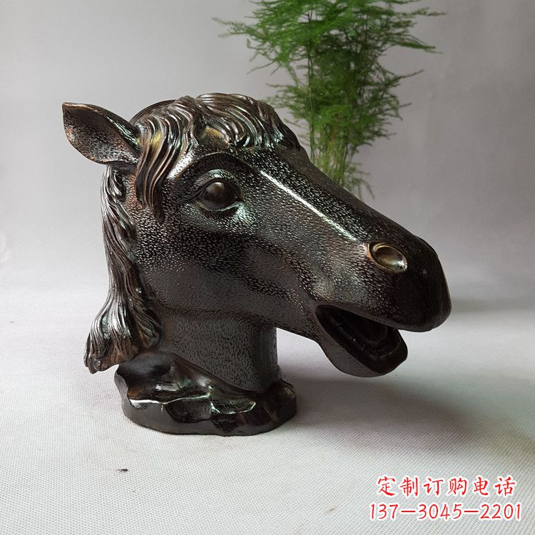 大同中领雕塑:生肖马铸铜兽首