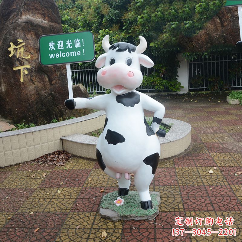 大同中领雕塑:生肖牛卡通雕塑