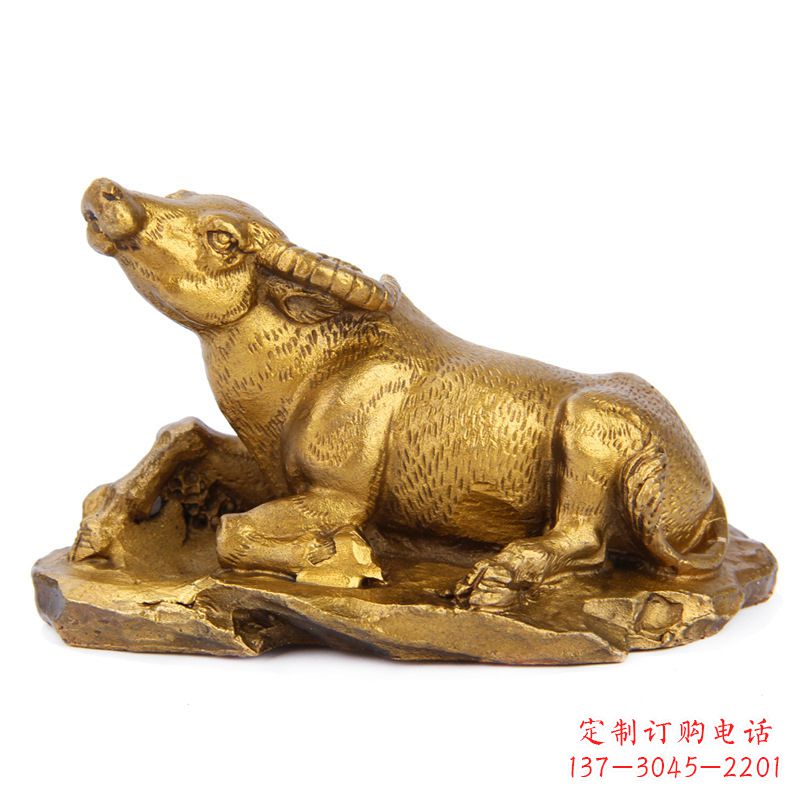 大同优雅高贵的铸铜牛雕塑