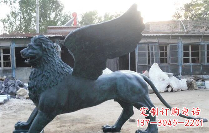 大同马可飞狮雕塑,完美展现古典风采