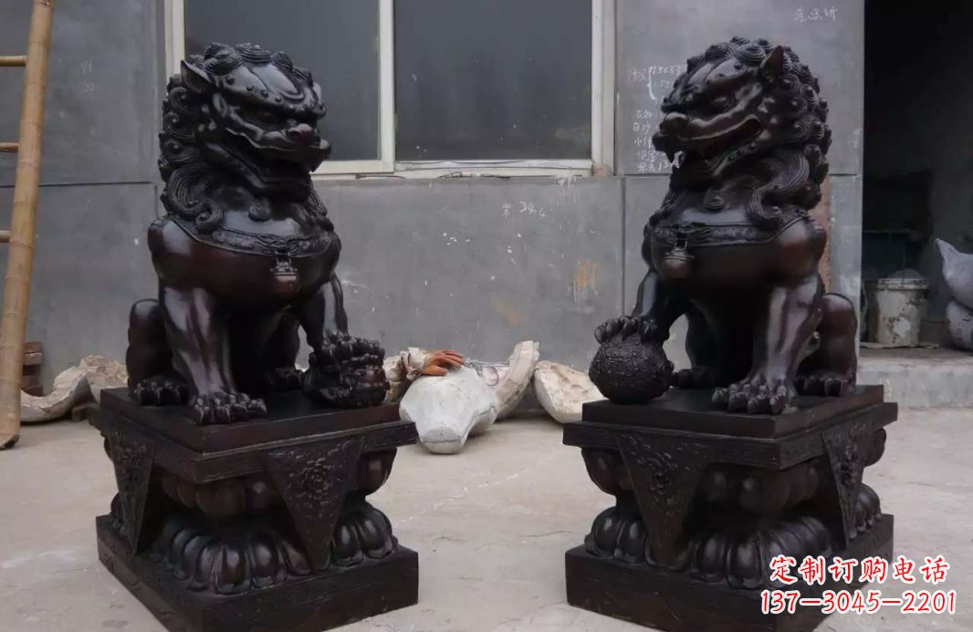大同中领雕塑狮子雕塑,超精致的铜雕艺术
