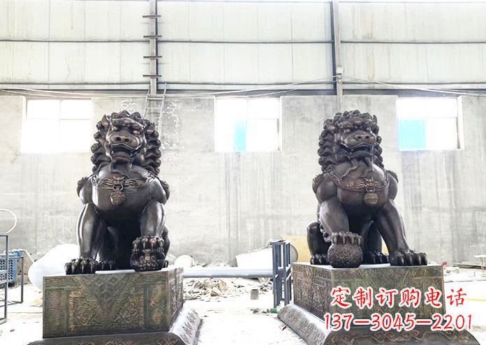 大同狮子铜雕