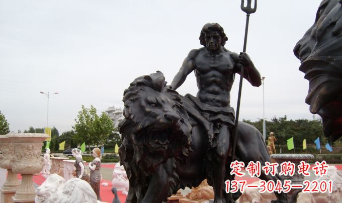 大同狮子座铜雕:狮子雕塑把你的星座进行升华