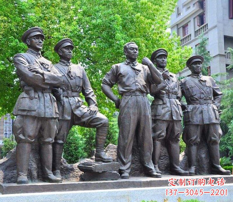 大同名人元帅铜雕,让你永久记住他们