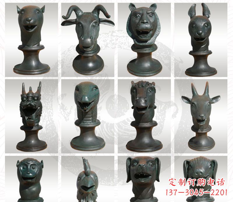 大同限量版十二生肖铜雕塑
