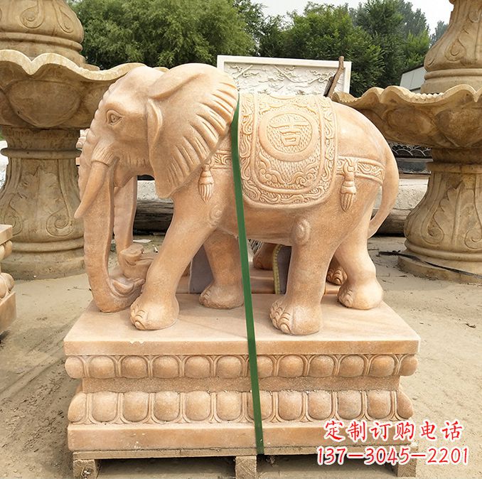 大同石材石雕大象
