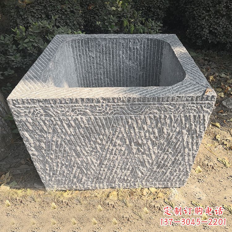 大同精致石雕水槽,融合精美工艺