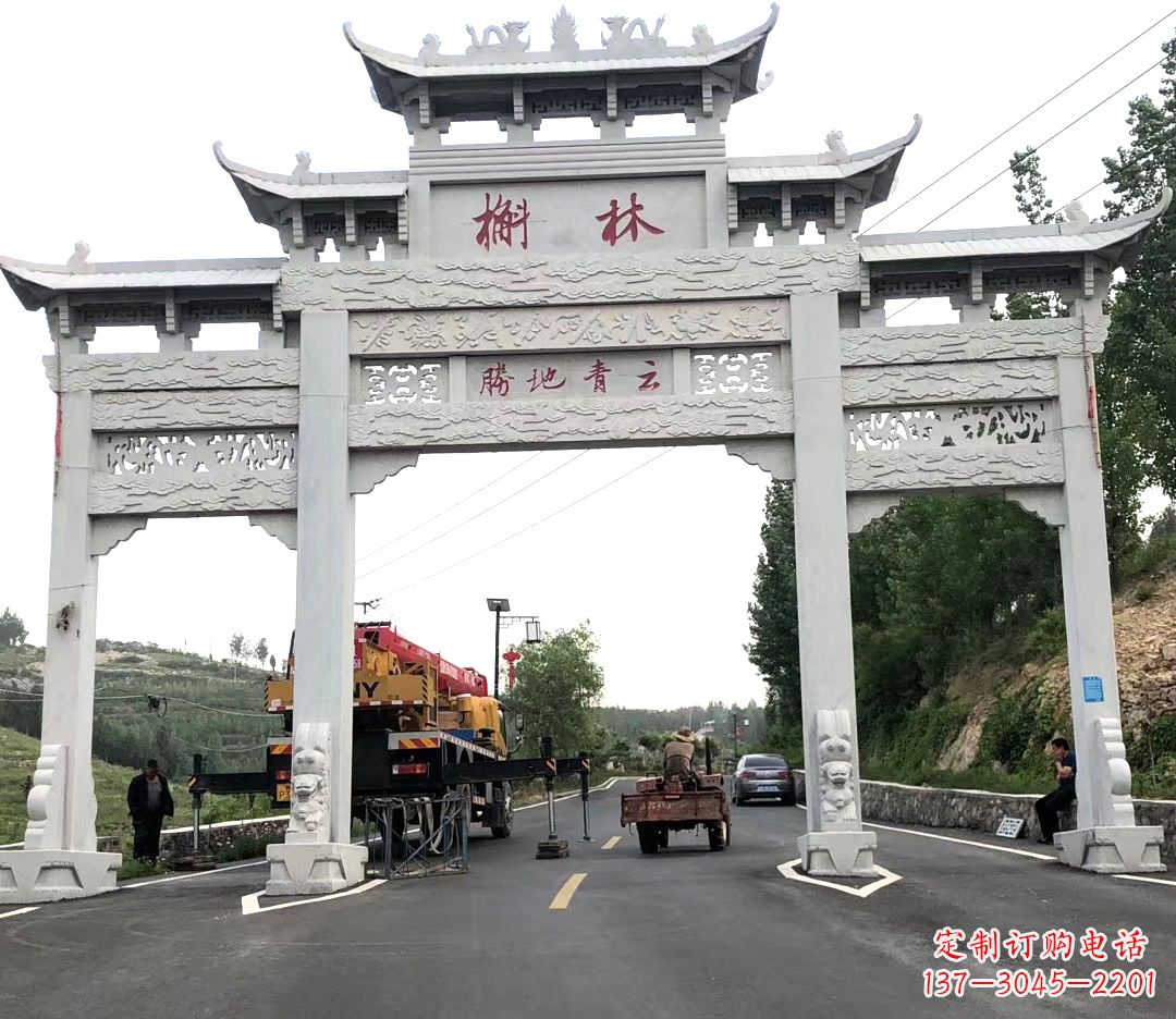 大同中领雕塑牌楼雕塑,精美绝伦