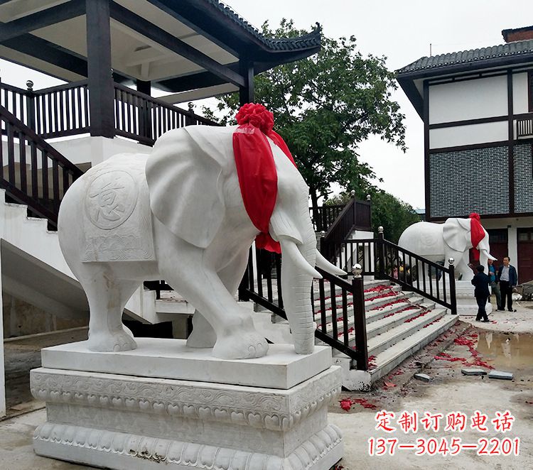 大同迎接观音祝福的精美大象观音栏杆