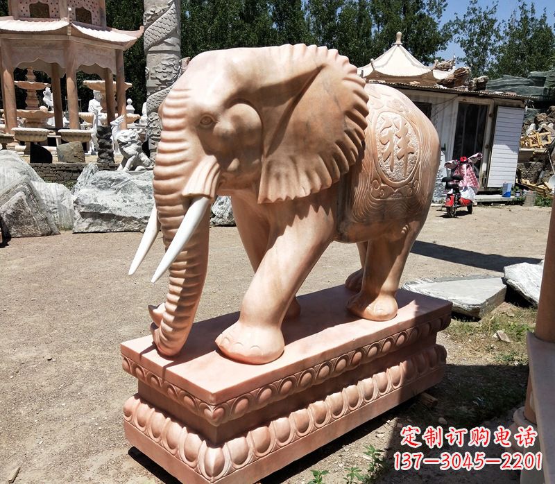 大同石雕大象櫈