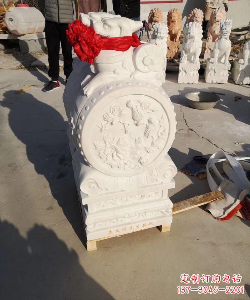 大同中领雕塑出品:石雕招财大象雕塑