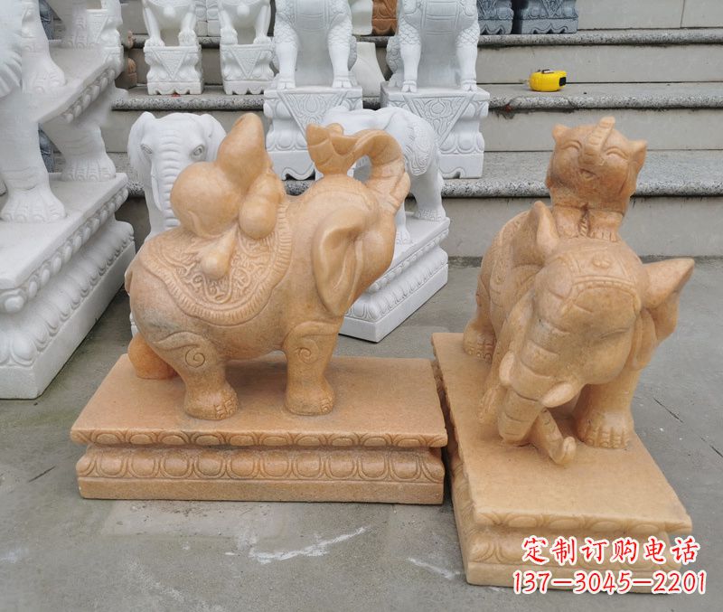 大同完美还原静谧大象雕塑