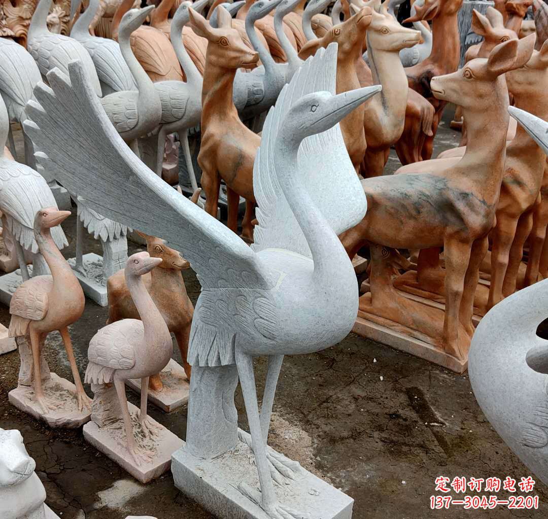 大同丹顶鹤雕塑，令您汲取自然之美