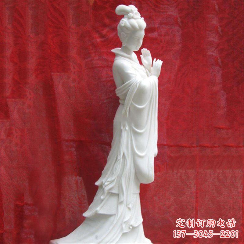 大同精美无双的汉白玉貂蝉雕塑