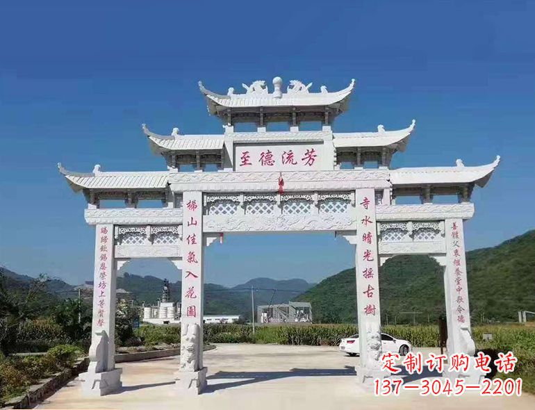 大同匠心制作,精致牌坊雕塑