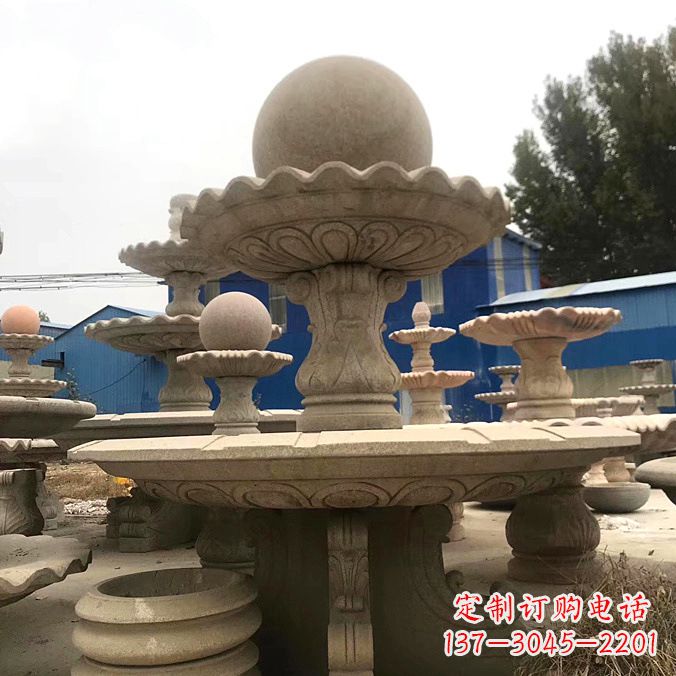 大同拥有祥和之美的玉石风水球雕塑