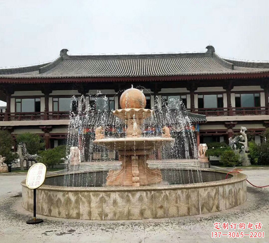 大同中领雕塑手工定制风水球雕塑