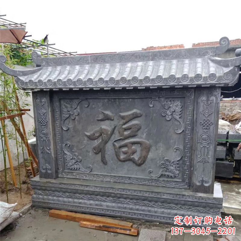 大同中领雕塑:福字雕塑,点缀婚房庭院