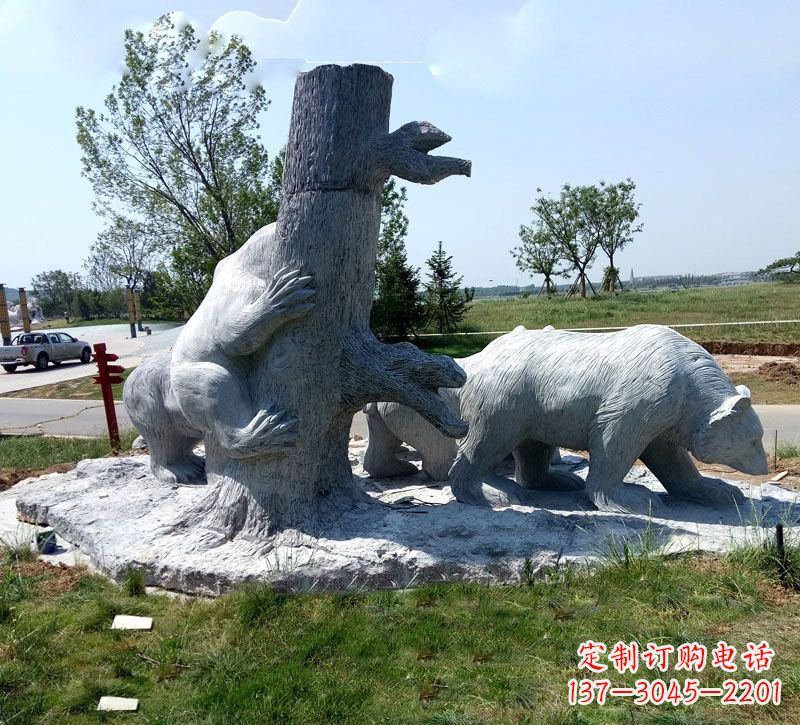 大同欧洲风格狗熊公园雕塑