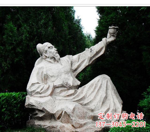 大同百花齐放的李白雕塑