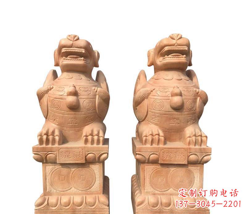 大同精美貔貅雕塑,让太古神兽在家中常伴