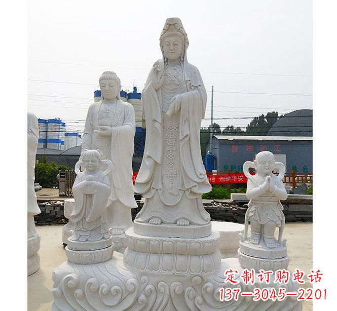 大同手工精美的观音塑像